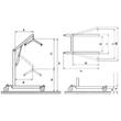 Dispozitiv ridicare pacienti / elevator / lift cu actionare electrica, max 150kg -  803150
