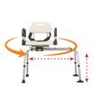Scaun de transfer pentru cadă cu rotire 360, cu rotire completă și glisare laterală, 805661