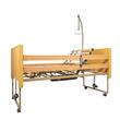 Pat electric medical spital / bolnavi, Libra LOW, somieră din lemn, cu 5 funcții, reglaj înălțime 21-62cm, cu laterale, 811243