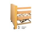 Pat electric medical spital / bolnavi, Libra LOW, somieră din lemn, cu 5 funcții, reglaj înălțime 21-62cm, cu laterale, 811243