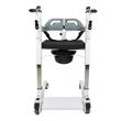 Scaun vas de toaleta, cu lift, pe roti, pentru transfer, sezut detasabil, max. 100kg 811900