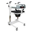 Scaun vas de toaleta, cu lift, pe roti, pentru transfer, sezut detasabil, max. 100kg 811900