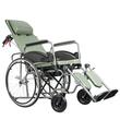 Scaun cu rotile, pliabil, sezut 46cm, vas de toaleta si pedalier rabatabil,  max 120kg PROTEUS II 811981