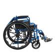 Scaun cu rotile cu vas de toaletă, pliabil, roți 24 inch, șezut 46 cm, max. 125 kg, LAPIS, 815000