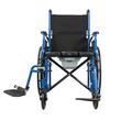 Scaun cu rotile cu vas de toaletă, pliabil, roți 24 inch, șezut 46 cm, max. 125 kg, LAPIS, 815000