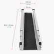 Rampă telescopică antiderapantă pentru praguri, trepte și acces locuință, lungime 211 cm, set, capacitate 300 kg, TMS 298 SENA