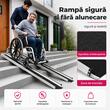 Rampă telescopică antiderapantă pentru praguri, trepte și acces locuință, lungime 211 cm, set, capacitate 300 kg, TMS 298 SENA