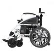 Scaun electric cu rotile din aluminiu, pliabil, manere rabatabile, max. 130 kg Alb/Negru ANTAR AT 52304