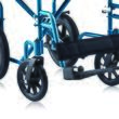 Scaun cu rotile Helios Go!2, pliabil, ușor, din aluminiu, lățime șezut 43 cm, max. 130kg, CP 762