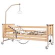 Pat electric medical spital / bolnavi, Virgo LOW, somieră din lemn, cu 5 funcții, reglaj înălțime 21-62cm, cu laterale, 811242
