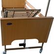 Pat electric medical spital / bolnavi, Libra LOW, somieră din lemn, cu 5 funcții, reglaj înălțime 21-62cm, cu laterale, 811243