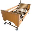 Pat electric medical spital / bolnavi, Libra LOW, somieră din lemn, cu 5 funcții, reglaj înălțime 21-62cm, cu laterale, 811243