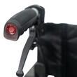 Scaun cu rotile, din aluminiu, pliabil, roți 24", max. 135 kg LION ALU IV