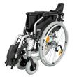 Scaun cu rotile, din aluminiu, pliabil, roți 24", max. 135 kg LION ALU IV