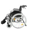 Scaun cu rotile, din aluminiu, pliabil, roți 24", max. 135 kg LION ALU IV