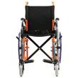 Scaun cu rotile copii 35cm, pliabil, cotiere rabatabile, max. 80kg, 811311, Rainbow
