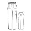 Pantaloni uniforma medicala, WonderWink Thrive, 5222-NAVY XS