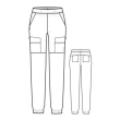 Pantaloni dama WonderWink PRO 5719 HUNT 