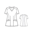Bluza dama WonderWink AERO 6129 WINE