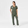 Bluza dama cu anchior, WonderWink RENEW 6134 OLIVE