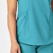 Bluza dama cu anchior, WonderWink RENEW 6134 TEAL