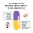B Complex Daily 60 capsule – formulă completă de vitamine B bioactive pentru energie și echilibru zilnic