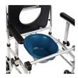 Scaun cu WC de camera cu roti si masuta, aluminiu, max. 100kg, CMB 808LH