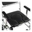 Scaun cu WC de camera cu roti si masuta, aluminiu, max. 100kg, CMB 808LH