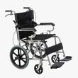 Scaun cu rotile ultrausor, pliabil, suprafata sezut 41 cm, max. 110kg, CML 203 ABJ-16 Negru - RESIGILAT