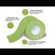 Bandă Kinesio Tape 5cm x 5m verde