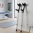 Carja antebrat, reglabilă pe înălțime, din aluminiu ușor, cu maner ergonomic și protecție antialunecare, HC 100, max. 120kg