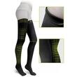 Ciorapi compresivi medicali până la coapsă Duomed AG Clasa 2, cu vârf, cu bandă silicon, negru