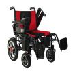 Scaun cu rotile electric, pliabil, manere rabatabile, Rosu/Negru JT-099