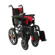 Scaun cu rotile electric, pliabil, manere rabatabile, Rosu/Negru JT-099