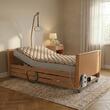 Pat electric medical spital / bolnavi, Libra LOW, somieră din lemn, cu 5 funcții, reglaj înălțime 21-62cm, cu laterale, 811243