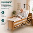 Pat electric medical spital / bolnavi, Virgo, somieră din lemn, cu 5 funcții, reglabil, cu laterale și ridicare electrică pe secțiuni, 803152