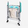 Scaun WC de cameră pliabil, reglabil pe înălțime, din aluminiu, max. 100 kg, TMS 7045F RAVEO