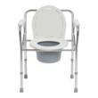 Scaun cu WC de camera, robust, inaltime reglabila, cadru din otel, pliabil, max. 100 kg, CMB 894