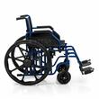 Scaun cu rotile, transport pacienti obezi, pliabil, actionare manuala, max. 200kg, sezut 55cm, Moretti CP 300