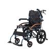 Scaun cu rotile (fotoliu rulant) ultrausor din aluminiu, pliabil, cu manere rabatabile, sezut 46 cm, CML 05 LABJ-16