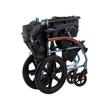 Scaun cu rotile (fotoliu rulant) ultrausor din aluminiu, pliabil, cu manere rabatabile, sezut 46 cm, CML 05 LABJ-16