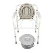 Scaun cu vas de toaleta / WC , pliabil, din otel, reglabil pe inaltime,  max. 115 kg, 804455