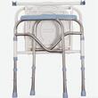 Scaun cu WC de camera, pliabil, inaltime reglabila, din otel si inox, max. 100kg, CMB 811