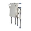 Scaun cu WC de camera, pliabil, inaltime reglabila, din otel si inox, max. 100kg, CMB 811
