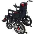 Scaun cu rotile electric, pliabil, manere rabatabile, max. 135 kg Rosu JT 099