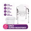 Pungi igienice cu pad superabsorbant pentru scaun WC și ploscă, set 20 bucăți, TMS 798 ELVA