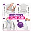 Pungi igienice cu pad superabsorbant pentru scaun WC și ploscă, set 20 bucăți, TMS 798 ELVA