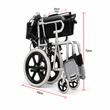 Scaun cu rotile ultra-ușor, pliabil, 41 cm, max. 80 kg, TMS 203L LIVON, negru