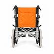 Scaun cu rotile ultra-ușor, pliabil, 41 cm, max. 80 kg, TMS 203L LAVON, portocaliu