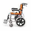 Scaun cu rotile ultra-ușor, pliabil, 41 cm, max. 80 kg, TMS 203L LAVON, portocaliu